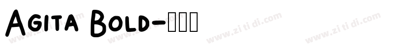 Agita Bold字体转换
